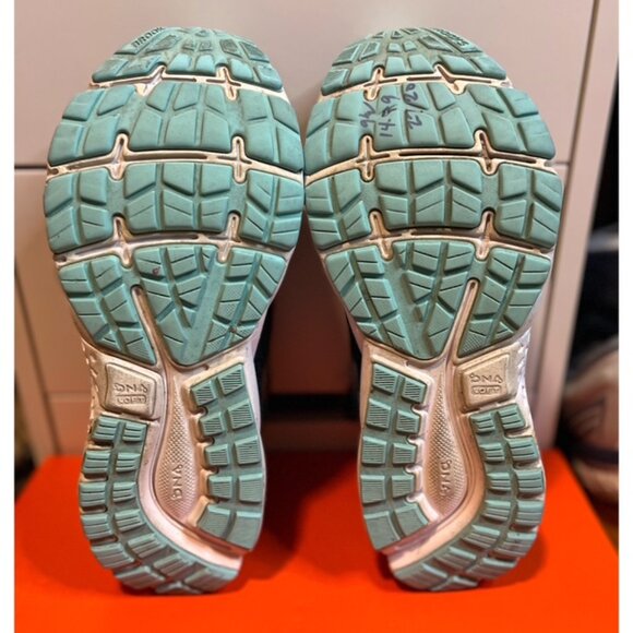 Brooks Ghost 11 Women's Size 9.5 D Navy Turquoise Road Running Shoes Worn No Box - Picture 5 of 7